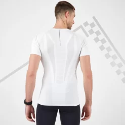 Ademend Hardloop T-shirt Voor Heren Skincare 13 Ademend Hardloop T-shirt Voor Heren Skincare -Trend Kledij Verkoop ademend hardloopshirt voor heren skincare met korte mouwen wit 2
