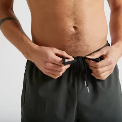 Ademende Basic Fitness Short Voor Heren Zakken Met Rits 8 Ademende Basic Fitness Short Voor Heren Zakken Met Rits -Trend Kledij Verkoop ademende basic fitness short voor heren zakken met rits kaki 3