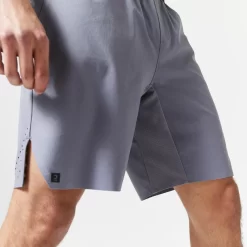 Ademende Fitnessshort Voor Heren Zakken Met Rits 9 Ademende Fitnessshort Voor Heren Zakken Met Rits -Trend Kledij Verkoop ademende fitnessshort voor heren zakken met rits grijs 4