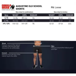 Gorilla Wear Augustine Old School Shorts Black -Trend Kledij Verkoop augustine old school shorts black 5