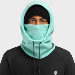 Balaclava Masker Wintersport SIROKO Hail Turquoise Turquoise Heren En Dames