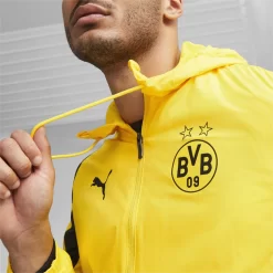 Borussia Dortmund Prematch Geweven Voetbaljack Voor Heren PUMA -Trend Kledij Verkoop borussia dortmund prematch geweven voetbaljack voor heren puma 3