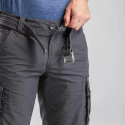 Cargoshort Voor Backpacken Heren Travel 100 -Trend Kledij Verkoop cargoshort voor backpacken heren travel 100 grijs 6