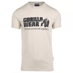 Gorilla Wear Classic T-Shirt - Beige 10 Gorilla Wear Classic T-Shirt - Beige -Trend Kledij Verkoop classic t shirt beige 4