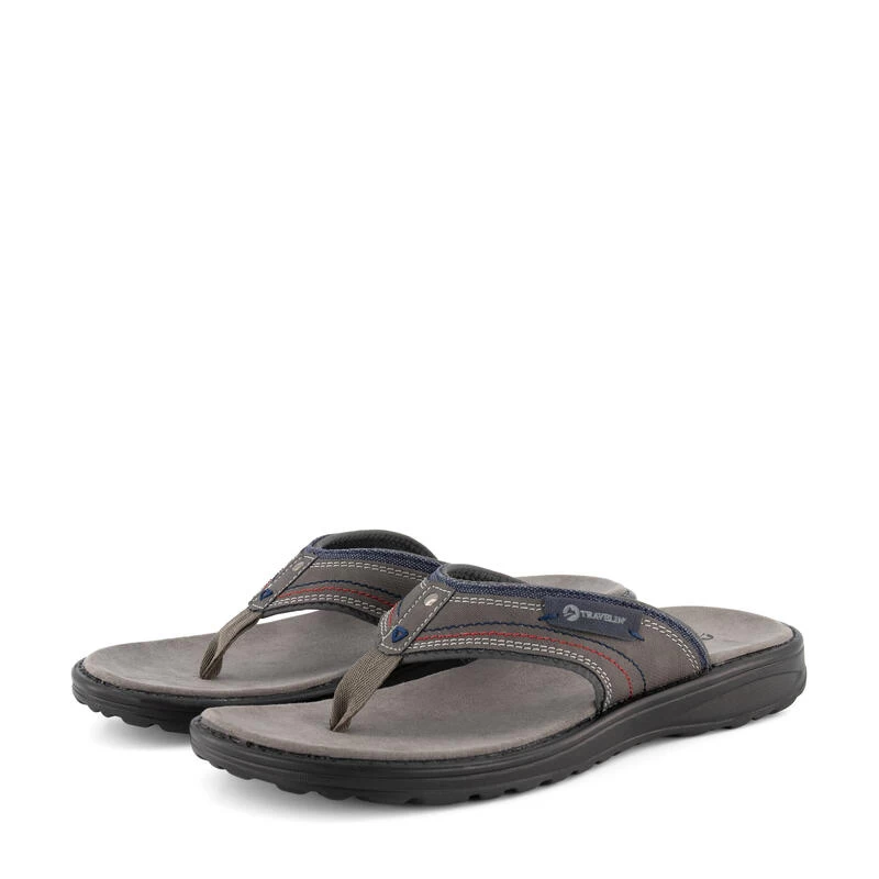 Comfortabele Slipper Trekking - Van PU Leer - Voor Heren - Fiksdal Slipper 2 Comfortabele Slipper Trekking - Van PU Leer - Voor Heren - Fiksdal Slipper - Afbeelding 2