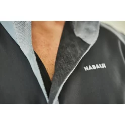 COMPACTE BADJAS VOOR HEREN TWEEKLEURIG GRIJS -Trend Kledij Verkoop compacte badjas voor heren tweekleurig grijs 9