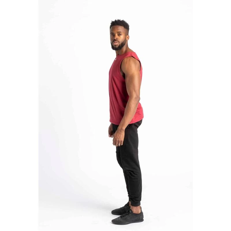 Core Sleeveless Tee - Fitness - Heren - Rood 2 Core Sleeveless Tee - Fitness - Heren - Rood - Afbeelding 2