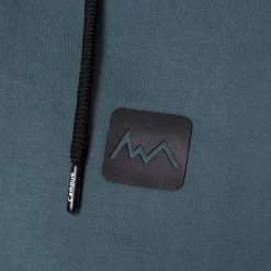 Campus Donkergroen Katoenen Sportshirt Met Ritssluiting En Capuchon - Haakon -Trend Kledij Verkoop donkergroen katoenen sportshirt met ritssluiting en capuchon haakon 3