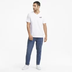 Essentials T-shirt Met V-hals Heren PUMA -Trend Kledij Verkoop essentials t shirt met v hals heren puma 3