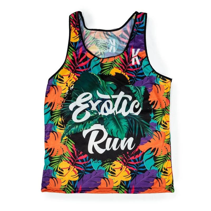 #EXOTICRUN RUNNING SHIRT Voor HEREN - KAMUABU Veelkleurige Tanktop 5 #EXOTICRUN RUNNING SHIRT Voor HEREN - KAMUABU Veelkleurige Tanktop - Afbeelding 5