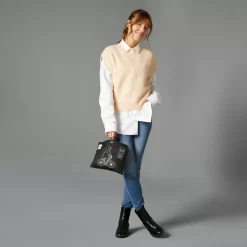 BTWIN FIETSPONCHO 540 STAD ZICHTBAAR 'S NACHTS ZWART/CAMEL -Trend Kledij Verkoop fietsponcho 540 stad zichtbaar s nachts zwartcamel 8