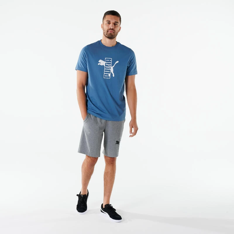 Puma Fitness T-shirt Heren Katoen Blauw 5 Puma Fitness T-shirt Heren Katoen Blauw - Afbeelding 5