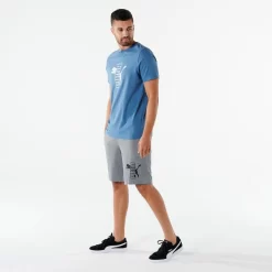 Puma Fitness T-shirt Heren Katoen Blauw 12 Puma Fitness T-shirt Heren Katoen Blauw -Trend Kledij Verkoop fitness t shirt heren katoen blauw 5
