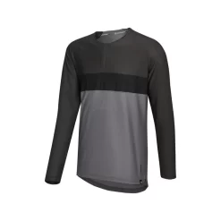 IXS Flow XTG Lange Mouw Henley - Grafiet-Zwart