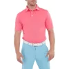 No Brand FOOTJOY Polo Met Korte Mouwen Stretch Pique Heren Polo Shirt Fuchsia
