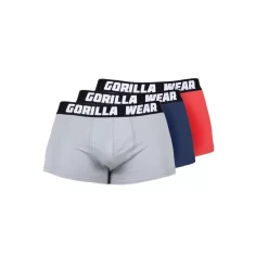 Gorilla Wear Boxershorts 3-Pack - Gray/Blue/Red 8 Gorilla Wear Boxershorts 3-Pack - Gray/Blue/Red -Trend Kledij Verkoop gorilla wear boxershorts 3 pack graybluered 3