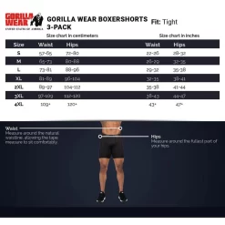 Gorilla Wear Boxershorts 3-Pack - Gray/Blue/Red 9 Gorilla Wear Boxershorts 3-Pack - Gray/Blue/Red -Trend Kledij Verkoop gorilla wear boxershorts 3 pack graybluered 4