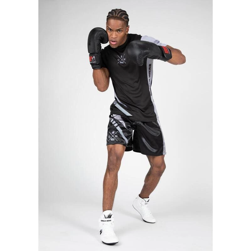 Gorilla Wear Hornell T-Shirt - Unisex - Zwart/Grijs - XS 3 Gorilla Wear Hornell T-Shirt - Unisex - Zwart/Grijs - XS - Afbeelding 3