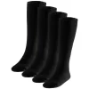 Heatkeeper Dames Thermo Kniekousen Zwart 4-PACK