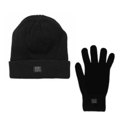 Heatkeeper Muts/handschoenen Pack Zwart Heren (XXL)