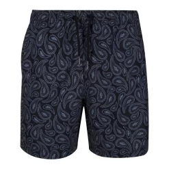 Regatta Heren Loras Paisley Zwemshorts (Zwart)