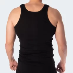 Herenonderhemd Set Van 4 | Naadloze Tanktop | Axis Shirt | Zwart -Trend Kledij Verkoop herenonderhemd set van 4 naadloze tanktop axis shirt zwart 2