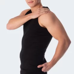 Herenonderhemd Set Van 4 | Naadloze Tanktop | Axis Shirt | Zwart -Trend Kledij Verkoop herenonderhemd set van 4 naadloze tanktop axis shirt zwart 3