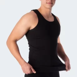 Herenonderhemd Set Van 4 | Naadloze Tanktop | Axis Shirt | Zwart -Trend Kledij Verkoop herenonderhemd set van 4 naadloze tanktop axis shirt zwart 6