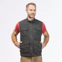 Herenvest Travel 100 11 Herenvest Travel 100 -Trend Kledij Verkoop herenvest met veel zakken voor backpacken travel 100 grijs 4