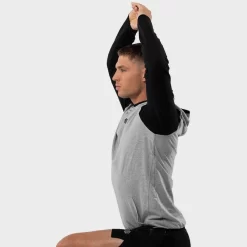 Hoodie Fitness SIROKO Old School Parelgrijs Heren En Dames -Trend Kledij Verkoop hoodie fitness siroko old school parelgrijs heren en dames 2