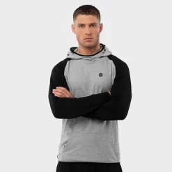 Hoodie Fitness SIROKO Old School Parelgrijs Heren En Dames