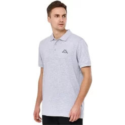 Kappa Peleot Polo, Mannen, T-shirt, Grijs -Trend Kledij Verkoop kappa peleot polo mannen t shirt grijs 2