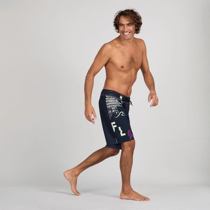 Lange Boardshort Voor Surfen 900 Tiger Dude 2 Lange Boardshort Voor Surfen 900 Tiger Dude - Afbeelding 2