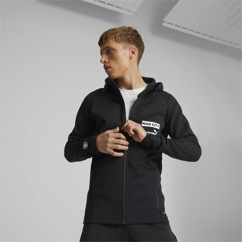 Manchester City F.C. Casuals Voetbaljack Met Capuchon Voor Heren PUMA 3 Manchester City F.C. Casuals Voetbaljack Met Capuchon Voor Heren PUMA - Afbeelding 3