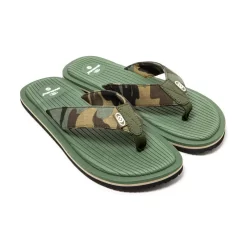 Mannen Braziliaanse Teenslippers Militair Groen Anti Slip Zool