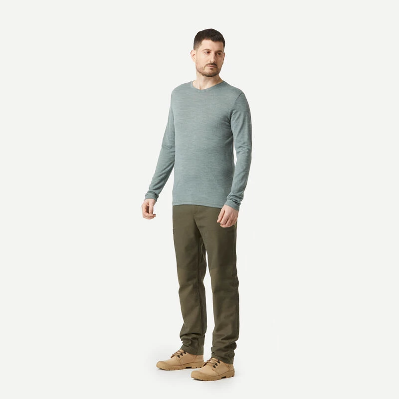 Herenshirt Met Lange Mouwen Travel 500 Wool 5 Herenshirt Met Lange Mouwen Travel 500 Wool - Afbeelding 5