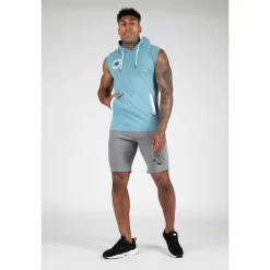 Gorilla Wear Oswego S/L Hooded T-shirt - Blue -Trend Kledij Verkoop oswego sl hooded t shirt blue 2