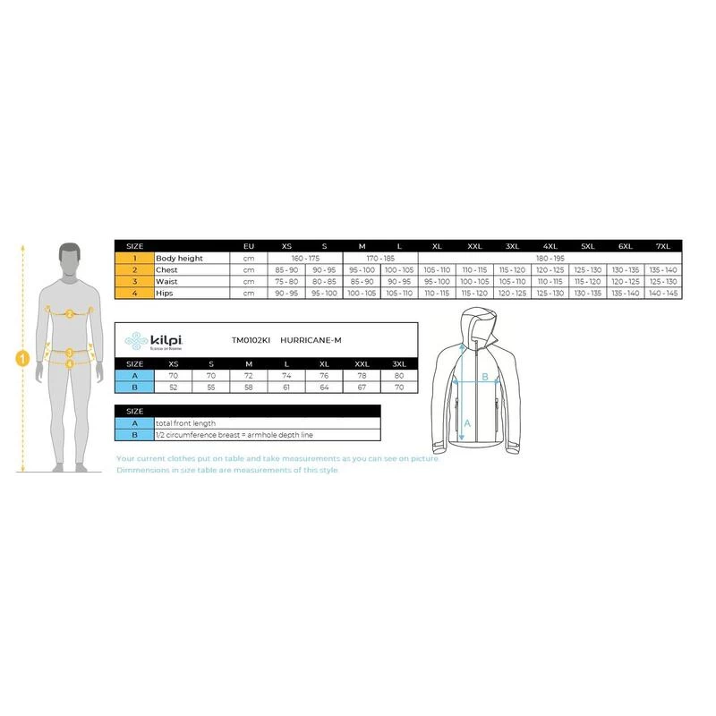 Outdoorjas Voor Heren Kilpi HURRICANE-M 7 Outdoorjas Voor Heren Kilpi HURRICANE-M - Afbeelding 7