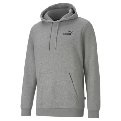 Puma Essential Small Logo Hoodie, Mannen, Sweatshirts, Grijs