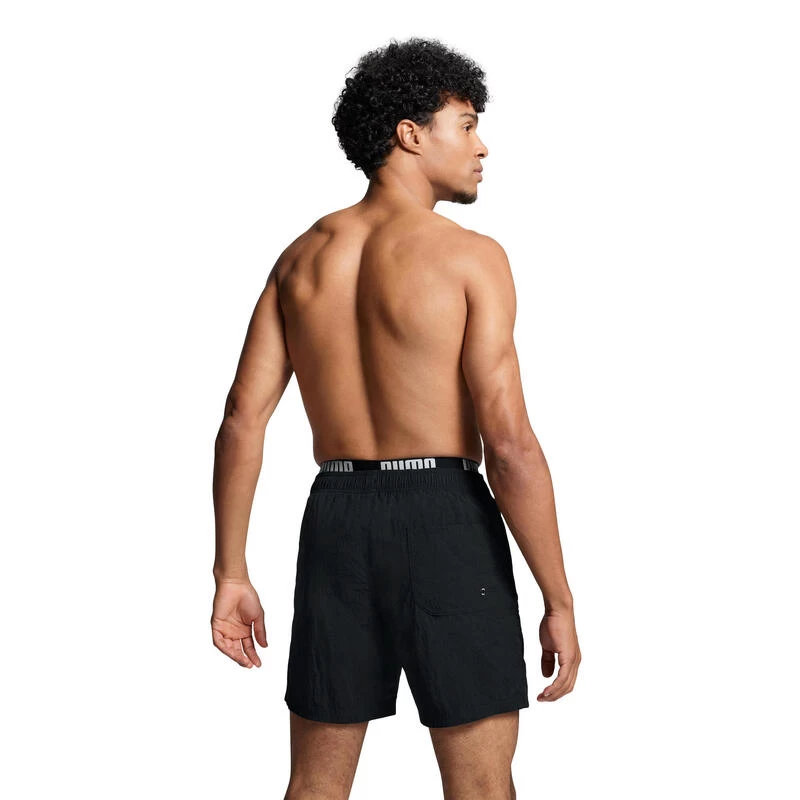 Puma Zwembroek Heren Utility Mid Shorts Zwart 2 Puma Zwembroek Heren Utility Mid Shorts Zwart - Afbeelding 2