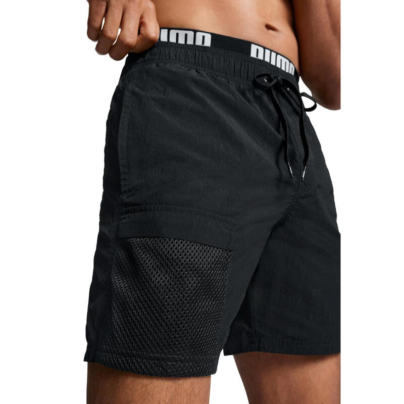 Puma Zwembroek Heren Utility Mid Shorts Zwart 4 Puma Zwembroek Heren Utility Mid Shorts Zwart - Afbeelding 4