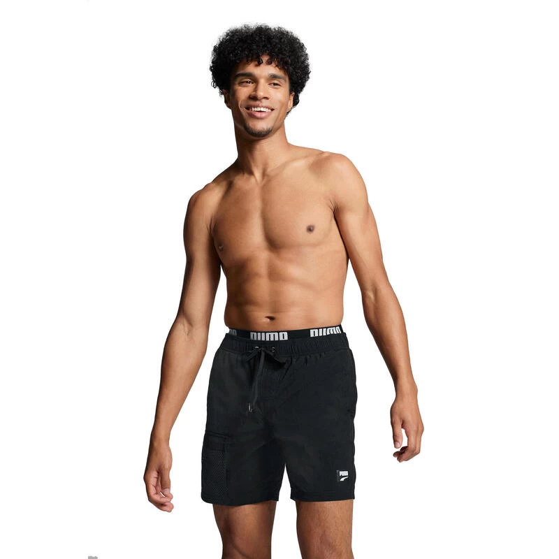 Puma Zwembroek Heren Utility Mid Shorts Zwart 1 Puma Zwembroek Heren Utility Mid Shorts Zwart