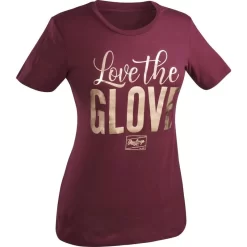 Rawlings GSW1 Vrouwen Gouden T-shirt S Maroon