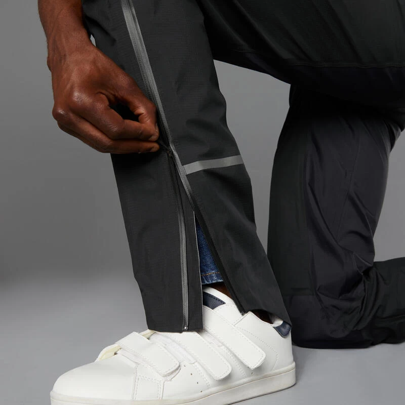 BTWIN Regenbroek Voor Op De Fiets Heren 900 Zwart 6 BTWIN Regenbroek Voor Op De Fiets Heren 900 Zwart - Afbeelding 6