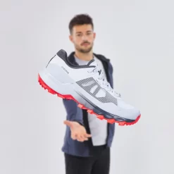 Quechua Schoenen Voor Bergwandelen Heren MH500 Light -Trend Kledij Verkoop schoenen voor bergwandelen heren mh500 light lichtgrijs rood 5