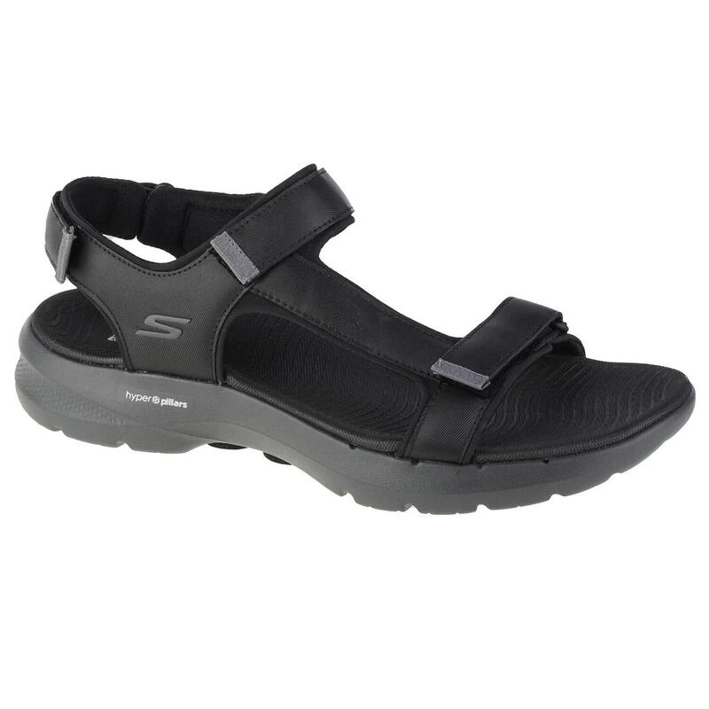 Skechers Go Walk 6 Sandal, Mannen, , Sandalen, Zwart 1 Skechers Go Walk 6 Sandal, Mannen, , Sandalen, Zwart