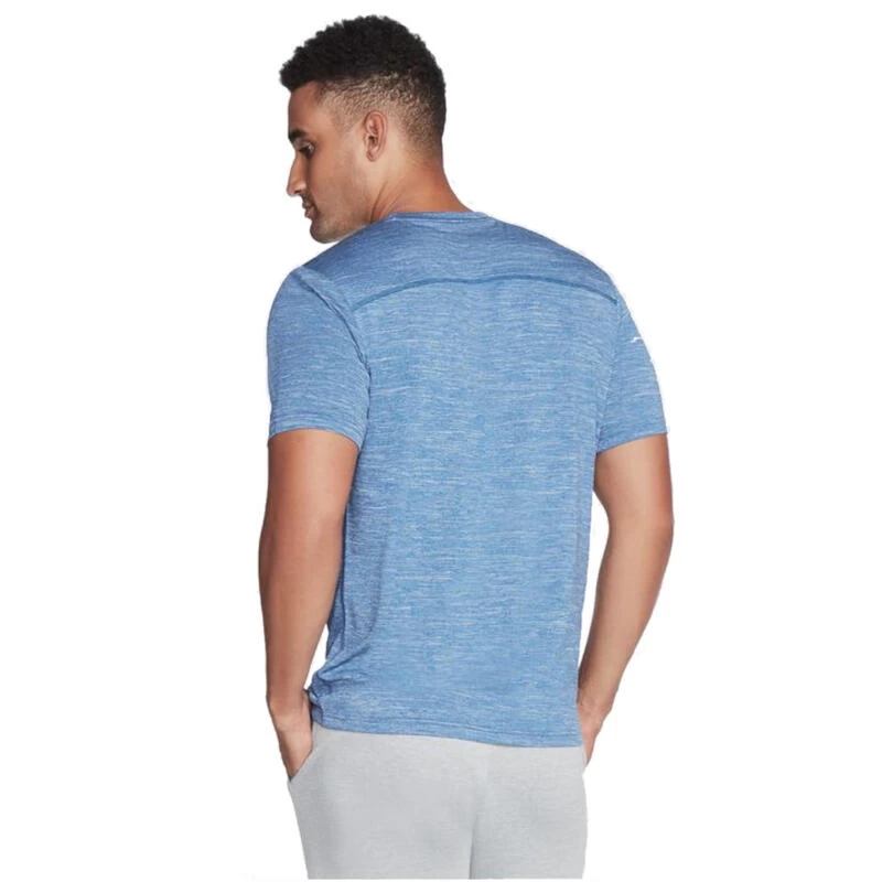 Skechers On The Road Tee, Mannen, T-shirt, Blauw 2 Skechers On The Road Tee, Mannen, T-shirt, Blauw - Afbeelding 2