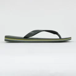 Havaianas Slippers Voor Heren Brasil Logo Olijfgroen -Trend Kledij Verkoop slippers voor heren brasil logo olijfgroen 2
