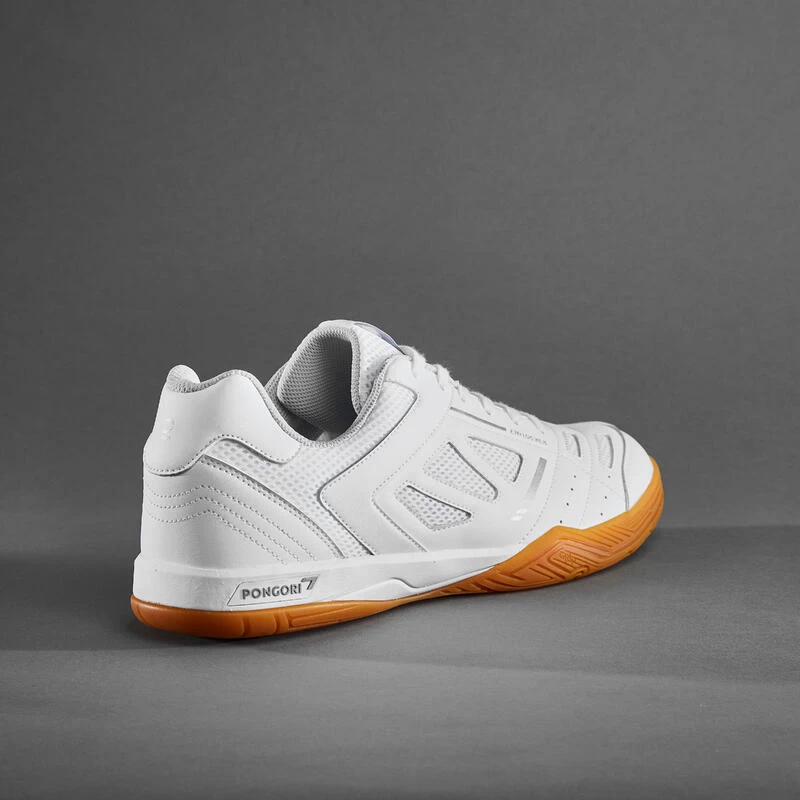 TAFELTENNISSCHOENEN TTS 500 NIEUW WIT/ZILVER 4 TAFELTENNISSCHOENEN TTS 500 NIEUW WIT/ZILVER - Afbeelding 4