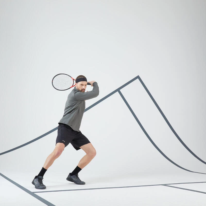 Artengo Tennisshirt Met Lange Mouwen Voor Heren Thermic 1/2 Rits 6 Artengo Tennisshirt Met Lange Mouwen Voor Heren Thermic 1/2 Rits - Afbeelding 6